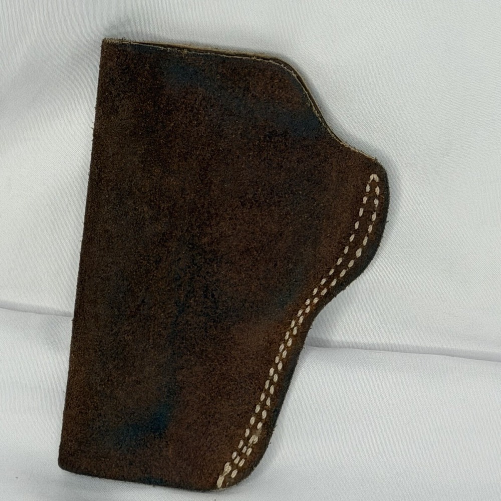 Vintage Bianchi Gunleather Brown Suede IWB Clip-On Pistol Holster USA Right Hand